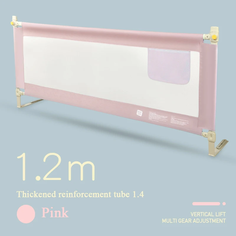 1.2m pink Детская кровать-манеж, защитные ограждения для младенцев, ограждение для детей, забор для детей, защитные ворота для кроватки, барьер для кровати, для детей, для новорожденных, младенцев - Цвет: 1.2m pink