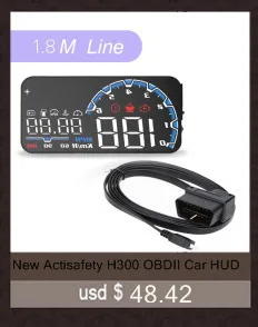 4F дисплей HUD автомобильный проектор OBD II EOBD система оборотов в минуту расход топлива с ручным переключателем дисплей автомобиля