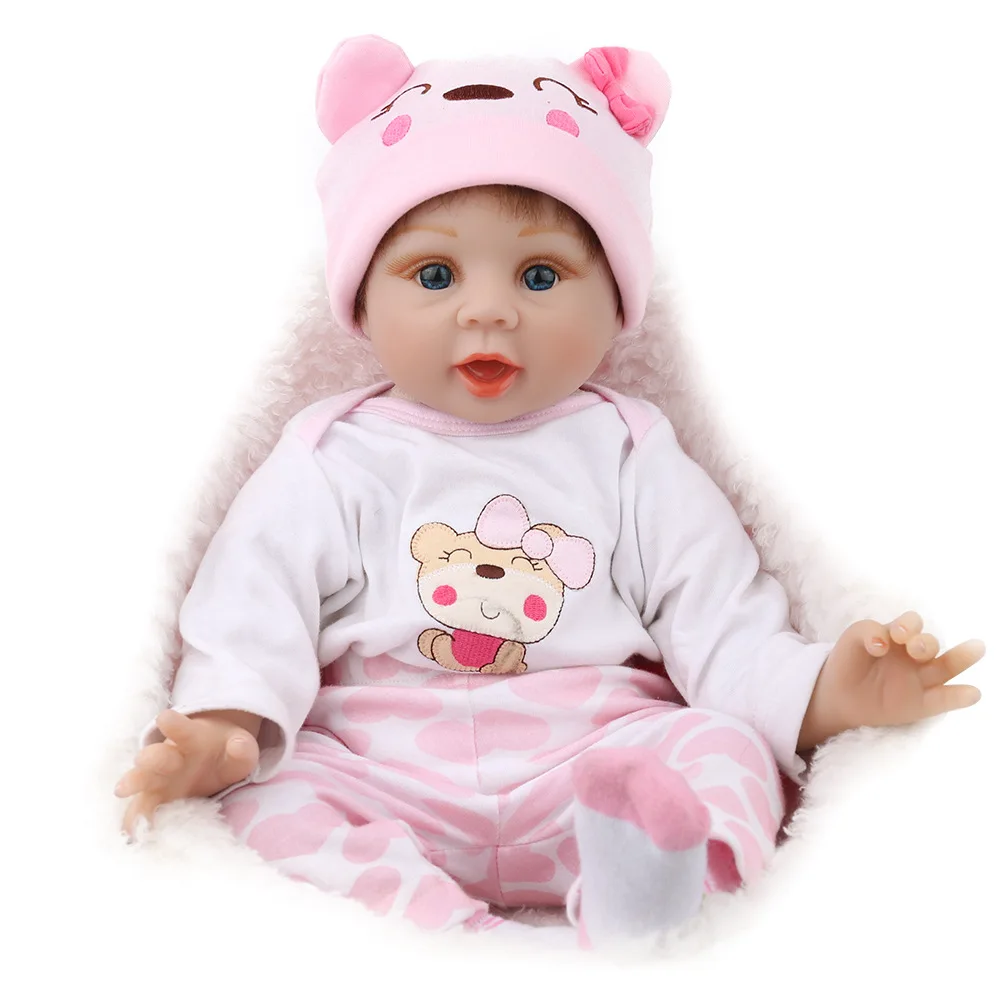 NPK 55cm new design Baby Toys Reborn Dolls Babies Soft Silicone Doll Best Gift For Fashion Children Birthday Playmate | Игрушки и хобби