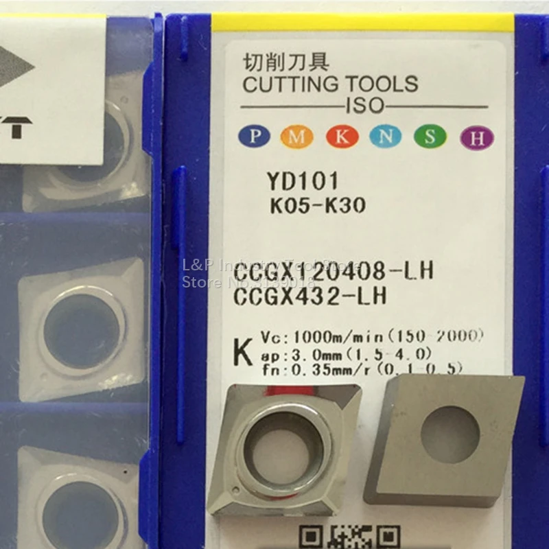 Оригинальный китайский CNC промышленности лезвие CCGX120408 LH YD101 вставки карбида