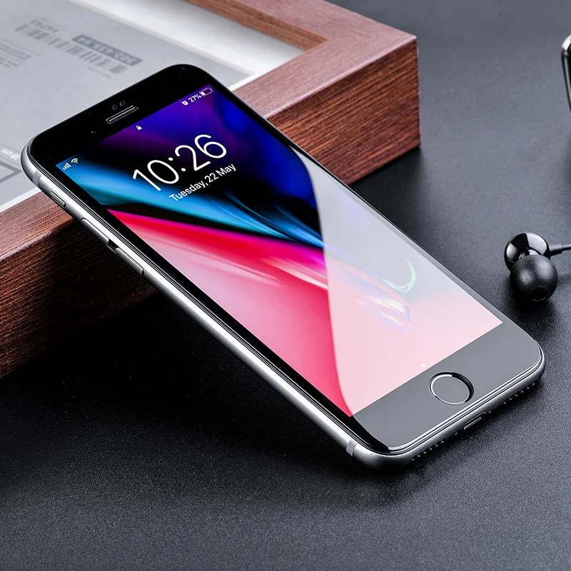 Hoco для iPhone 7& 7 PLUS 3Д Гибкие Мягкие Края Закаленное Стекло Пленка Прозрачная Анти Blue Ray Протектор Экрана для iPhone7+ Защита на экран на Айфон 7 7 Плюс Защита на Айфон Синее стекло на Айфон Защитное стекло