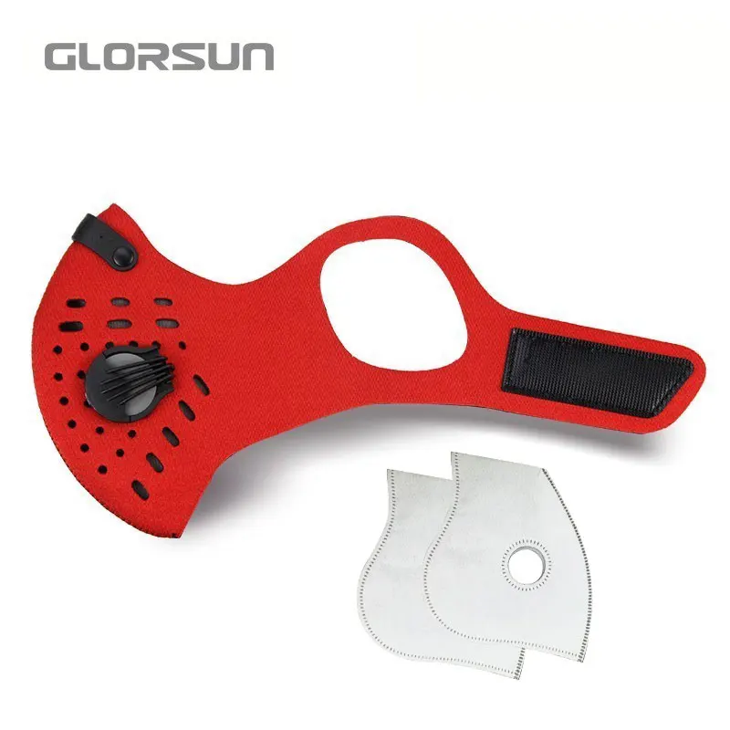 GLORSUN, новые продукты, противозагрязняющая хлопковая маска для рта, дизайн для разработки, на заказ, Неопреновая Маска n95, анти-пм2, 5, велосипедная маска