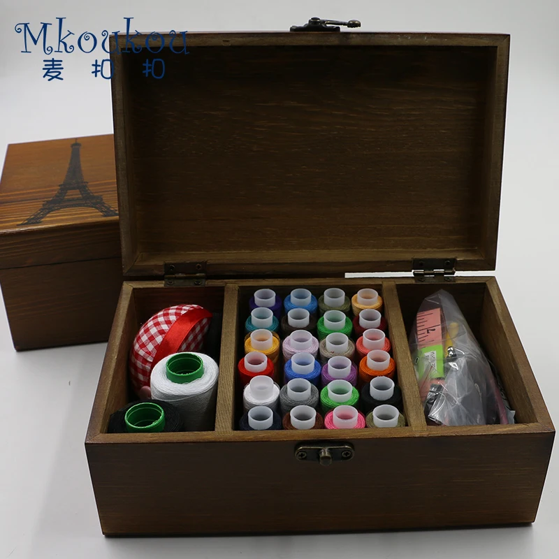 Набор для шитья натуральное дерево швейный набор окно. Все виды швейной