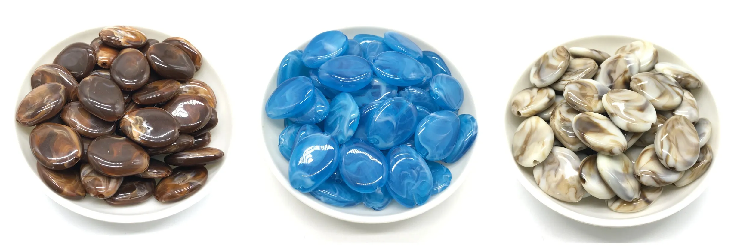 10pcs 18x25mm imitation natural goose soft stone oval acrylic beads For Jewelry Making DIY bracelet necklace