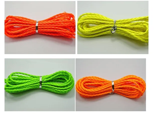Неоновый оранжевый зеленый желтый красный Оранжевый Плетеный Боло 15 м ювелирный