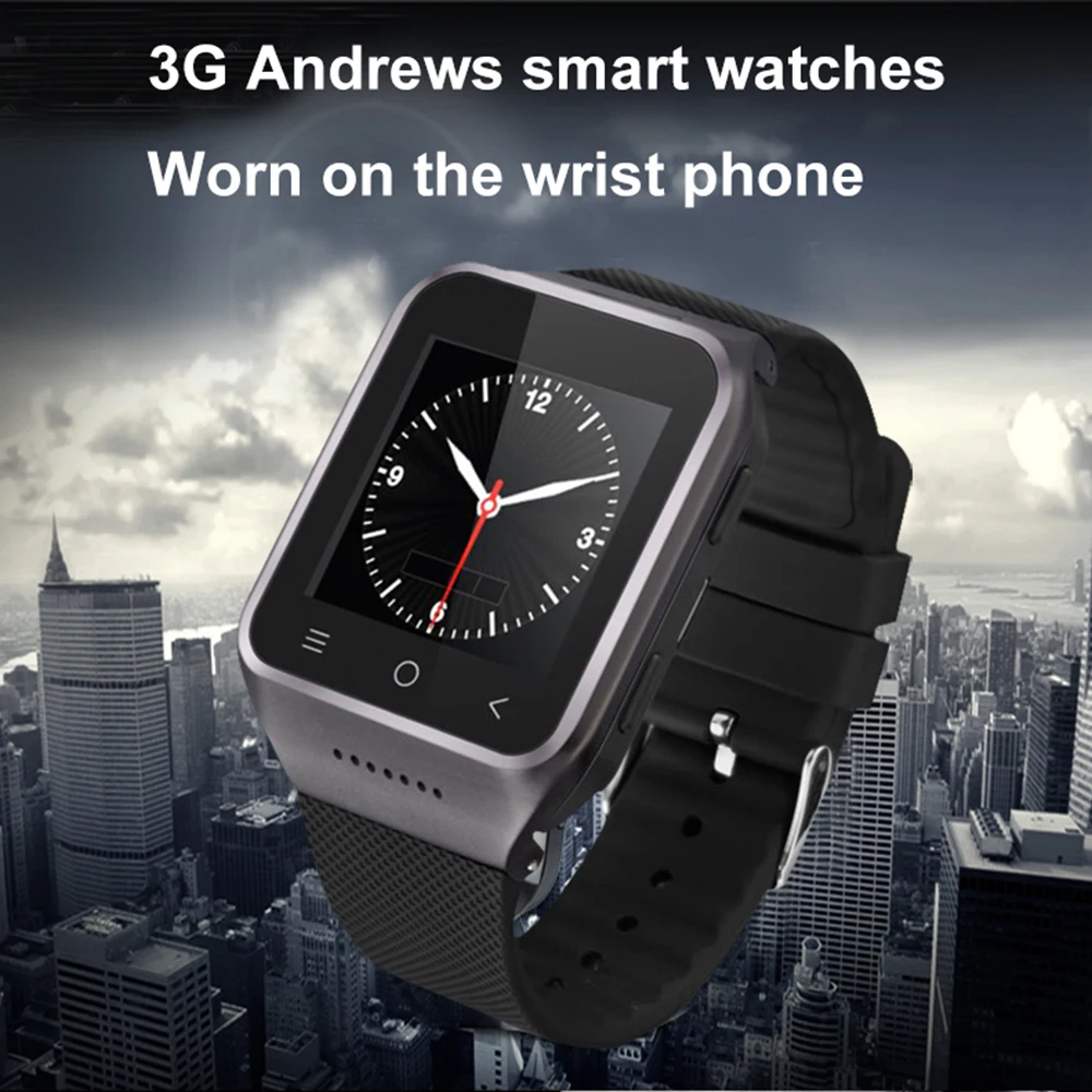 Android 4 двухъядерный смарт часы Horloge ZGPAX S8 Mobiele Telefoons Smartwatch Ondersteunt GSM 3G WCDMA Bluetooth Wifi