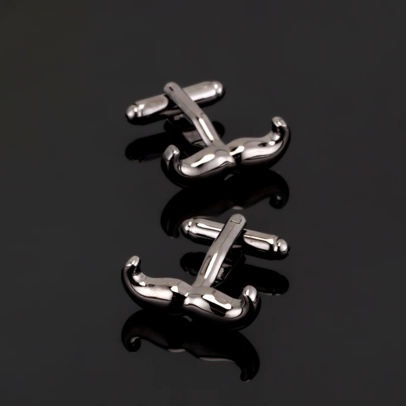

Luxury Shirt Mini Black Beard Cufflinks For Men Brand Cuff Buttons High Quality Fashion Gentleman Men's French Shirts Cufflink