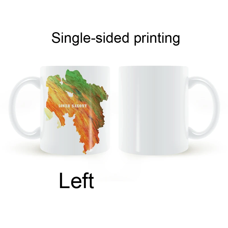 Германия Нижняя Саксония карта кружка Кофе молока Керамика с возможностью