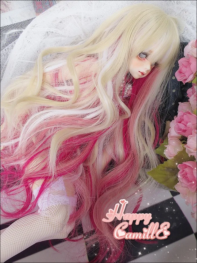 1/6 1/4 1/3 весы BJD/SD аксессуары длинные волосы кудри парик не входит в комплект обуви