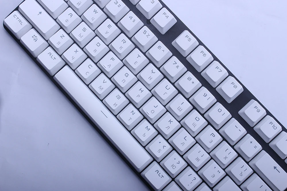 PBT Русский Испанский Французский колпачки для механической клавиатуры MX переключатели DIY Замена прозрачная поддержка светодиодного освещения колпачки