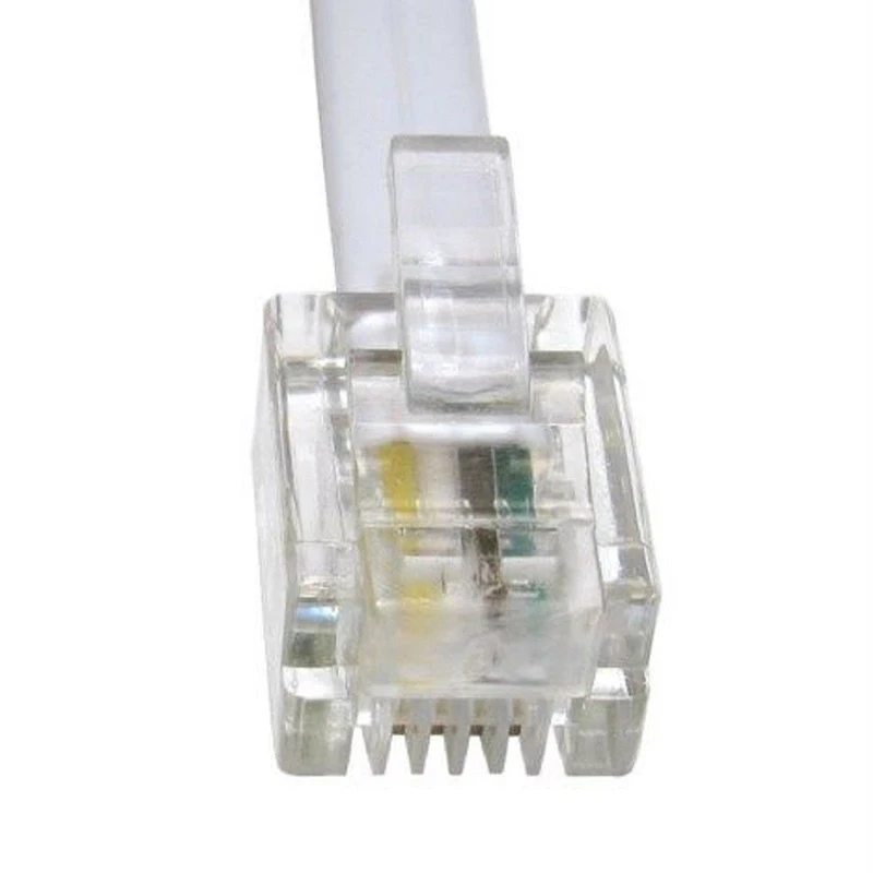 6p4c 5 м длинный RJ11 к белый кабель 4 Pin ADSL DSL маршрутизатор модем для телефона |