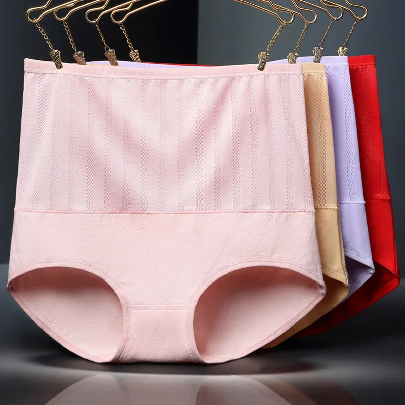 UIECOE/женские хлопковые трусики Корректирующее белье с высокой талией эластичные