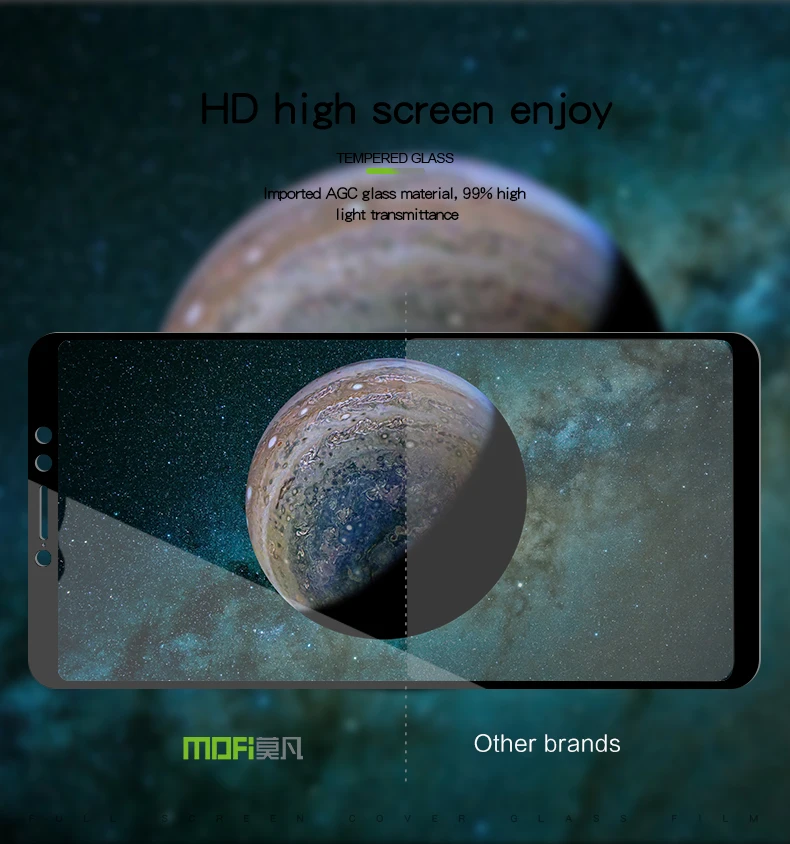 Для Xiaomi mi Max 3 закаленное стекло MOFi полное покрытие защитная пленка mi Max3 Pro защита экрана mi Max 3 Pro стекло