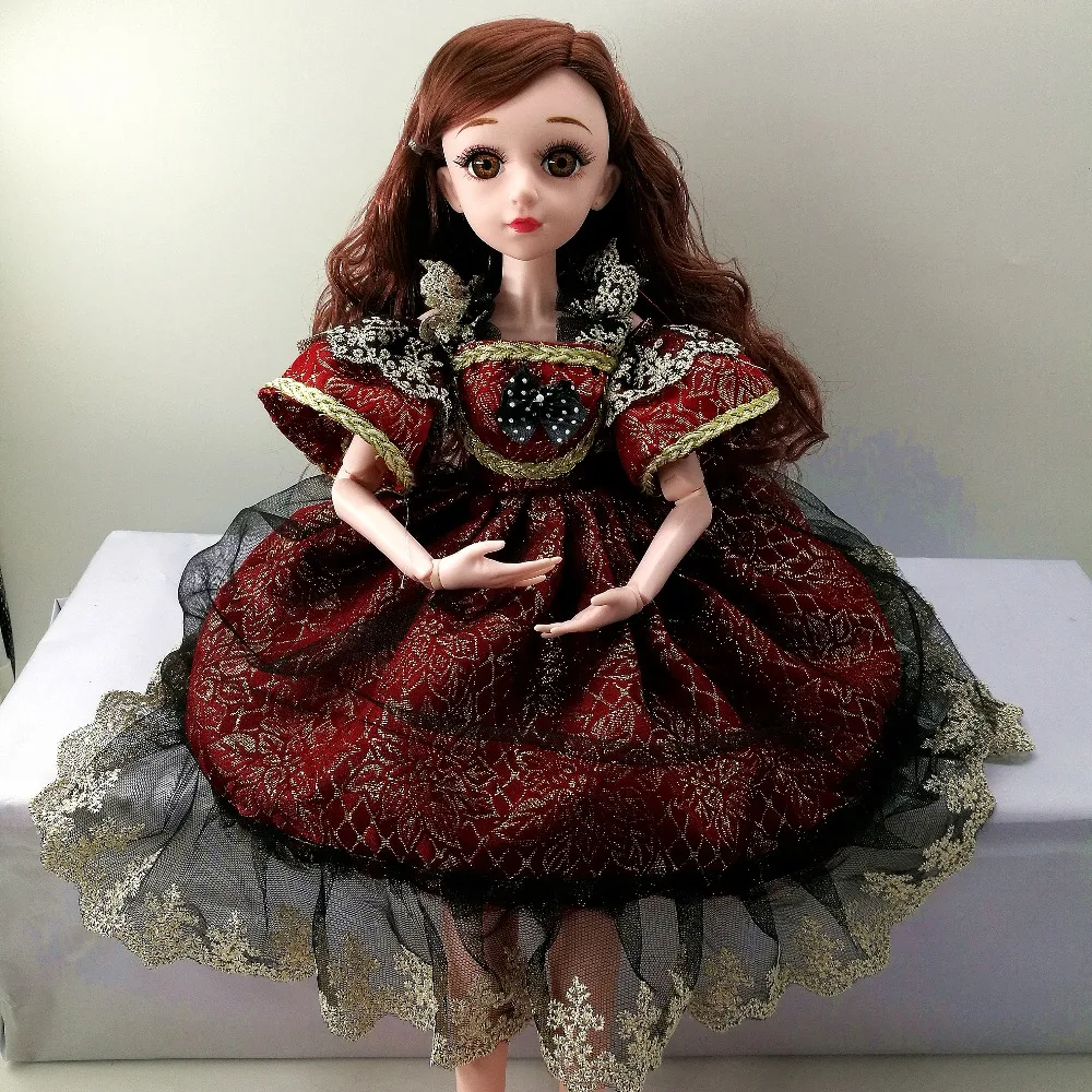BJD кукла 1/3 коричневые глаза с BJD одежда обувь 60 см Кукла девочка подарок игрушки ручной работы силиконовая кукла реборн модная игрушка для детей