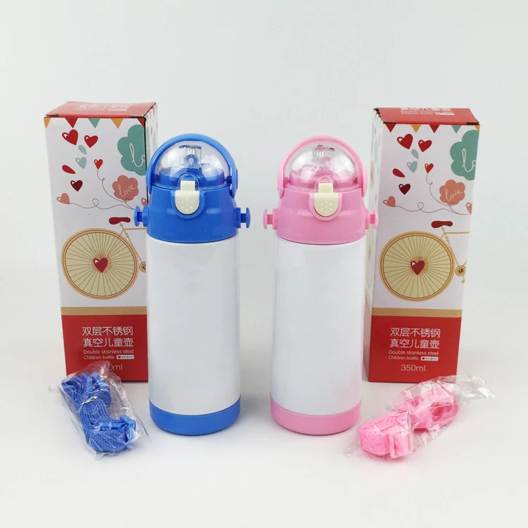 350 ml/500 ml Пустые сублимационные ребенка Бутылка Чашка передачи сублимационных чернил "сделай сам" передачи тепла Пресс печатная машина