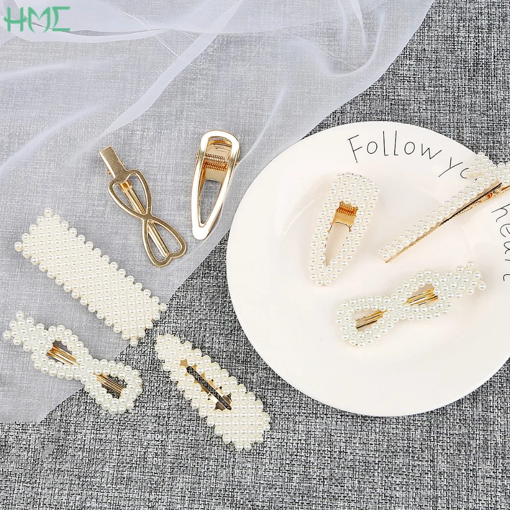 Hair Clips Barrette Comb Claw Hairpins Pearls Spacers Connectors For DIY Jewelry Making Hand Made Hair Ornaments Accessories