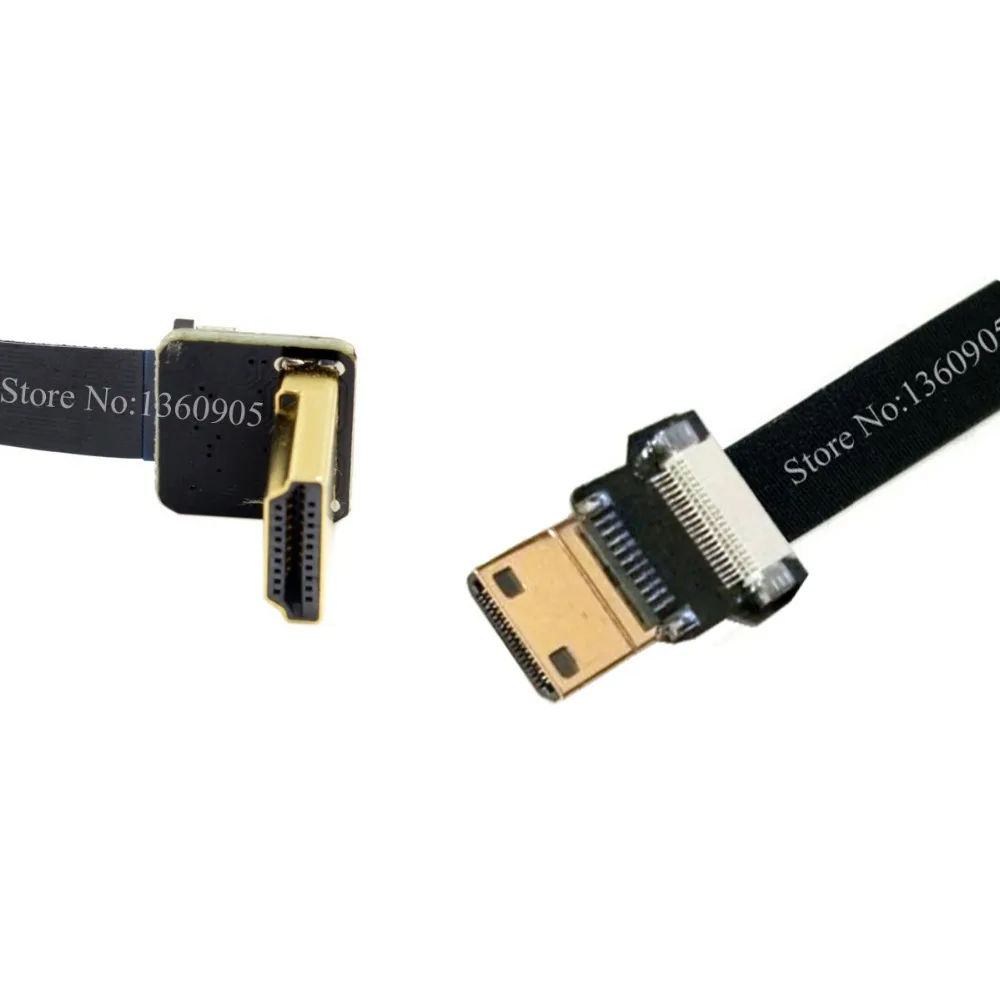 5/10/15/20/30 см ультра тонкий кабель HDMI тип A вверх угол 90 градусов Мужчина к мужчине