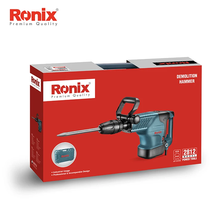 Китайские инструменты Ronix новые 220 в 1500 Вт 11 кг отбойный молоток Portanle с BMC электрическая отбойная модель молотка 2812