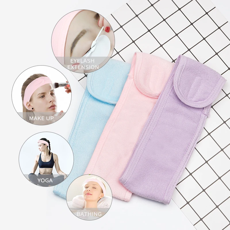 Efc beauty Spa повязка на голову для лица махровая ткань растягивающееся полотенце с