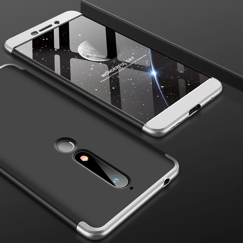360 градусов защитный чехол для Nokia 6 чехол для телефона s Nokia 6,1 полное покрытие для Nokia 6 TA-1068 TA-1050 TA-1043 TA-1045 TA