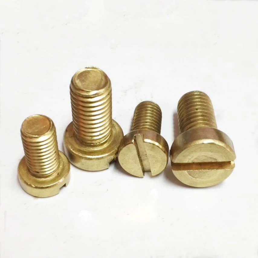 

30pcs M2 brass household machinery one word screw slotted bolt cylinder head bolts machine screws 2mm-10mm length