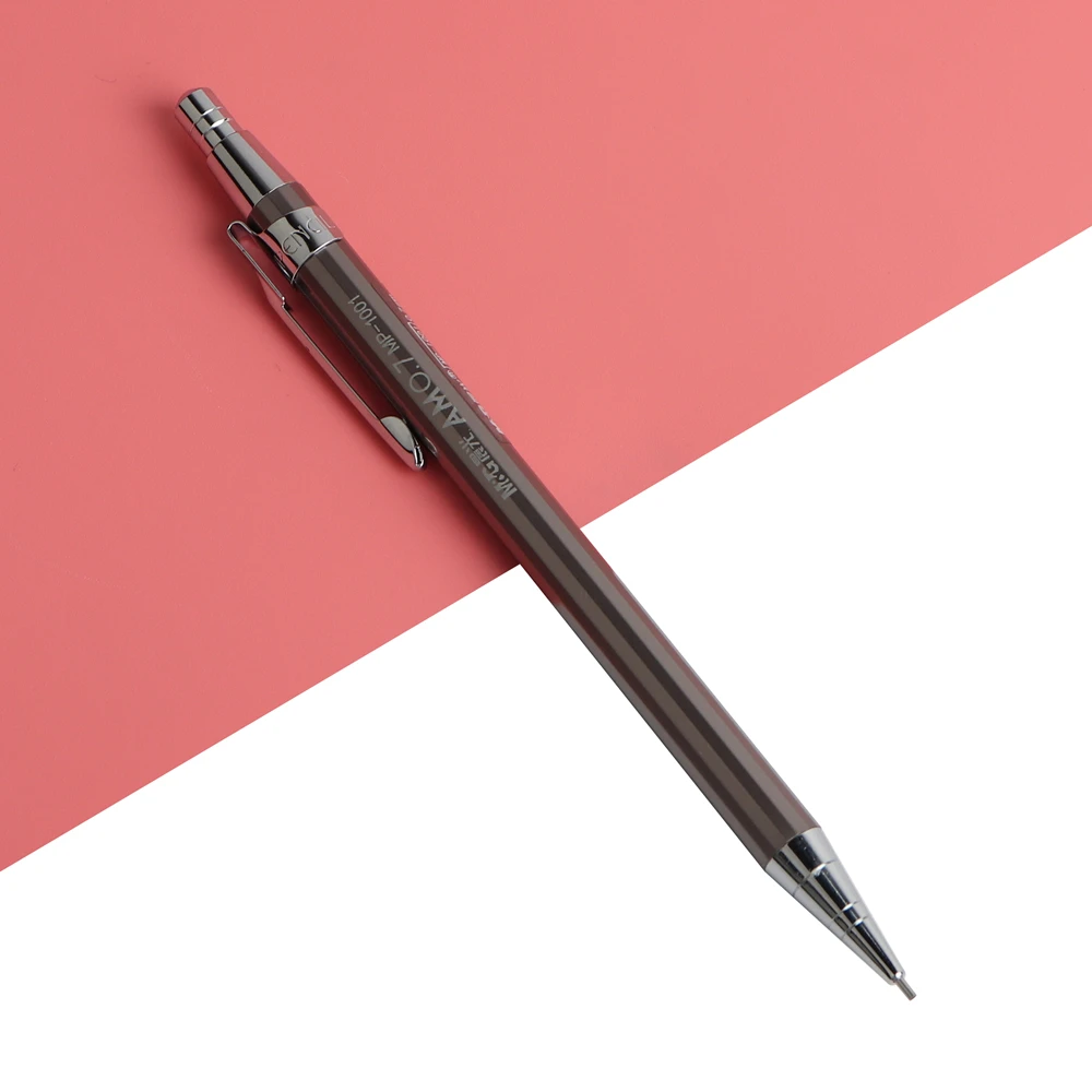 1PCS Baikingift High Quality Full Metal M&G Mechanical Pencil 0.5-0.7mm For Professional Painting And Writing School Supplies
