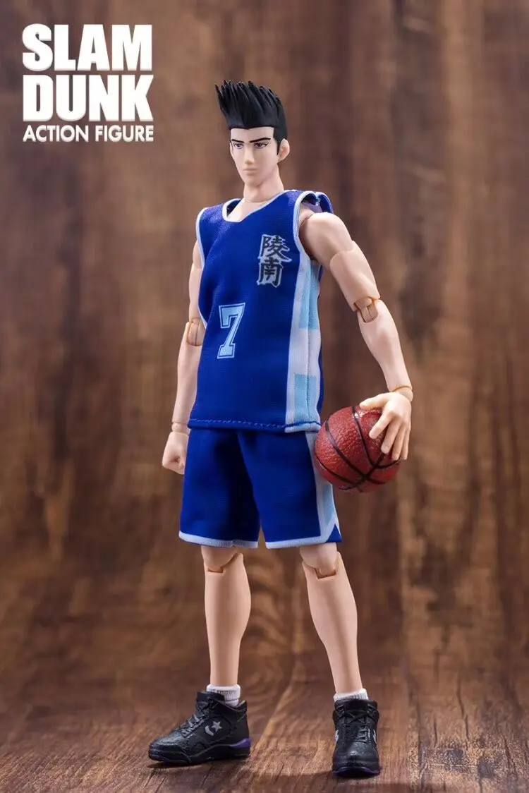 AKIRA SENDOH Большие игрушки Dasin Hanamichi Sakuragi Mitsui Hisashi Rukawa Kaede Miyagi Ryota ПВХ фигурка SLAM DUNK GT игрушка Fujima Kenji - Цвет: AKIRA SENDOH