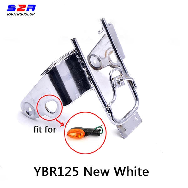 S2R мотоцикл Stay фара для YAMAHA YBR125 YBR YB 125 подходит для оригинального велосипедный Спидометр рамки стойка фары головного света кронштейн - Цвет: New White