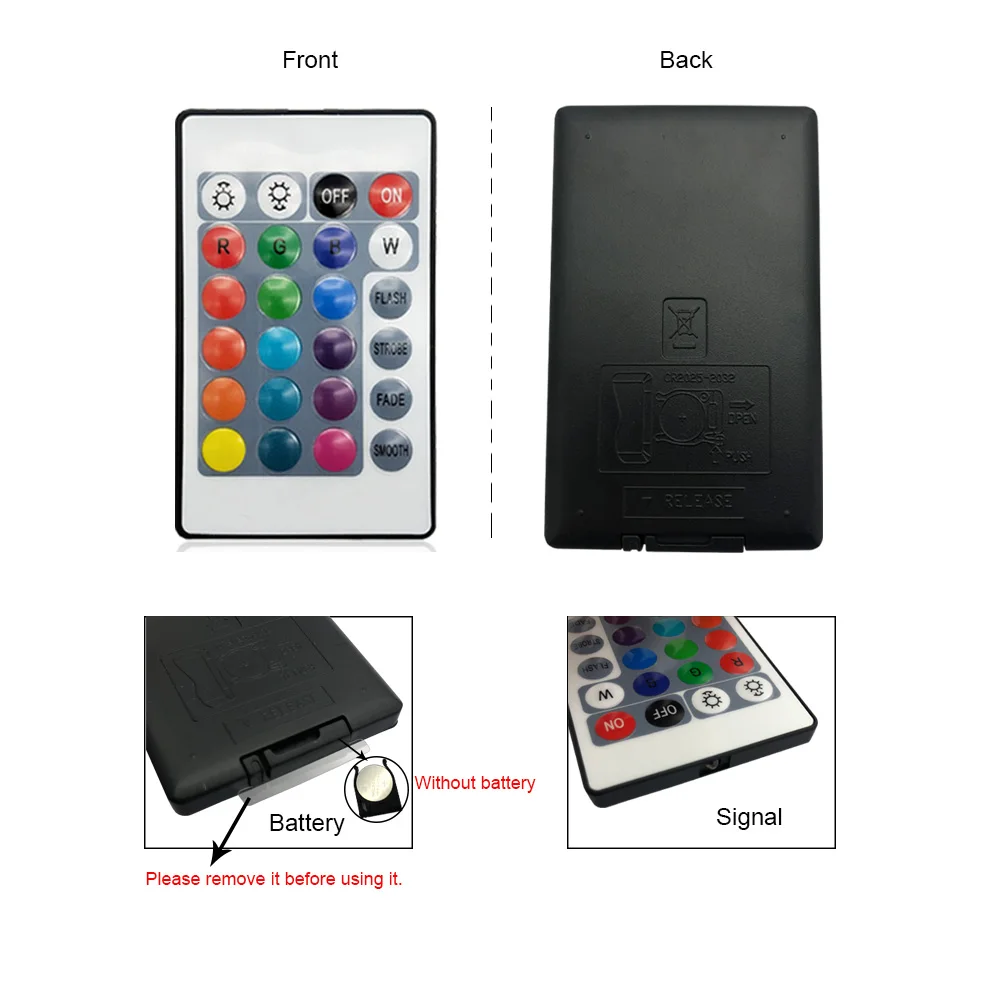 Водонепроницаемый 24Key IR контроллер не водонепроницаемый пульт дистанционного