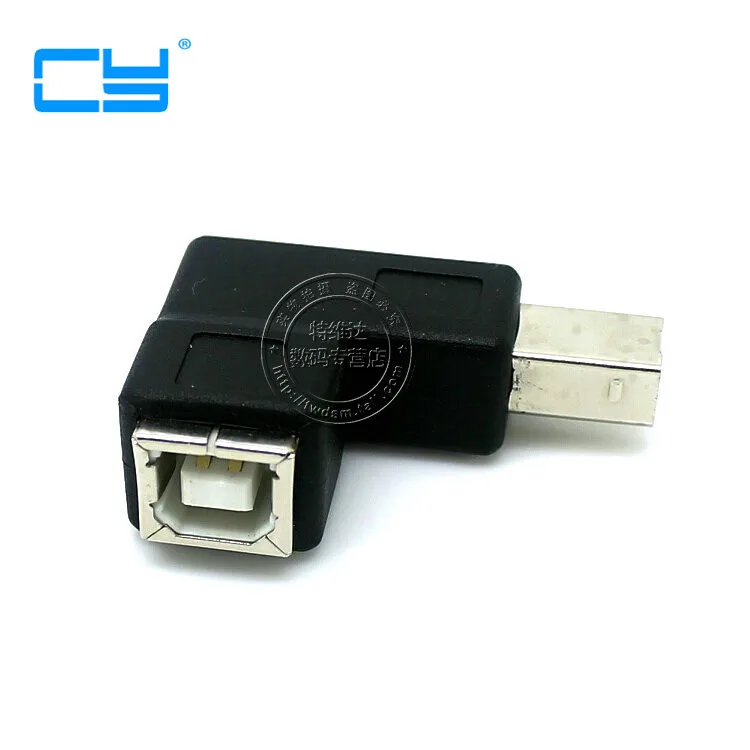 5 шт. прямоугольный 90 градусов USB 2 0 B Тип Штекерный к женскому Удлинительный