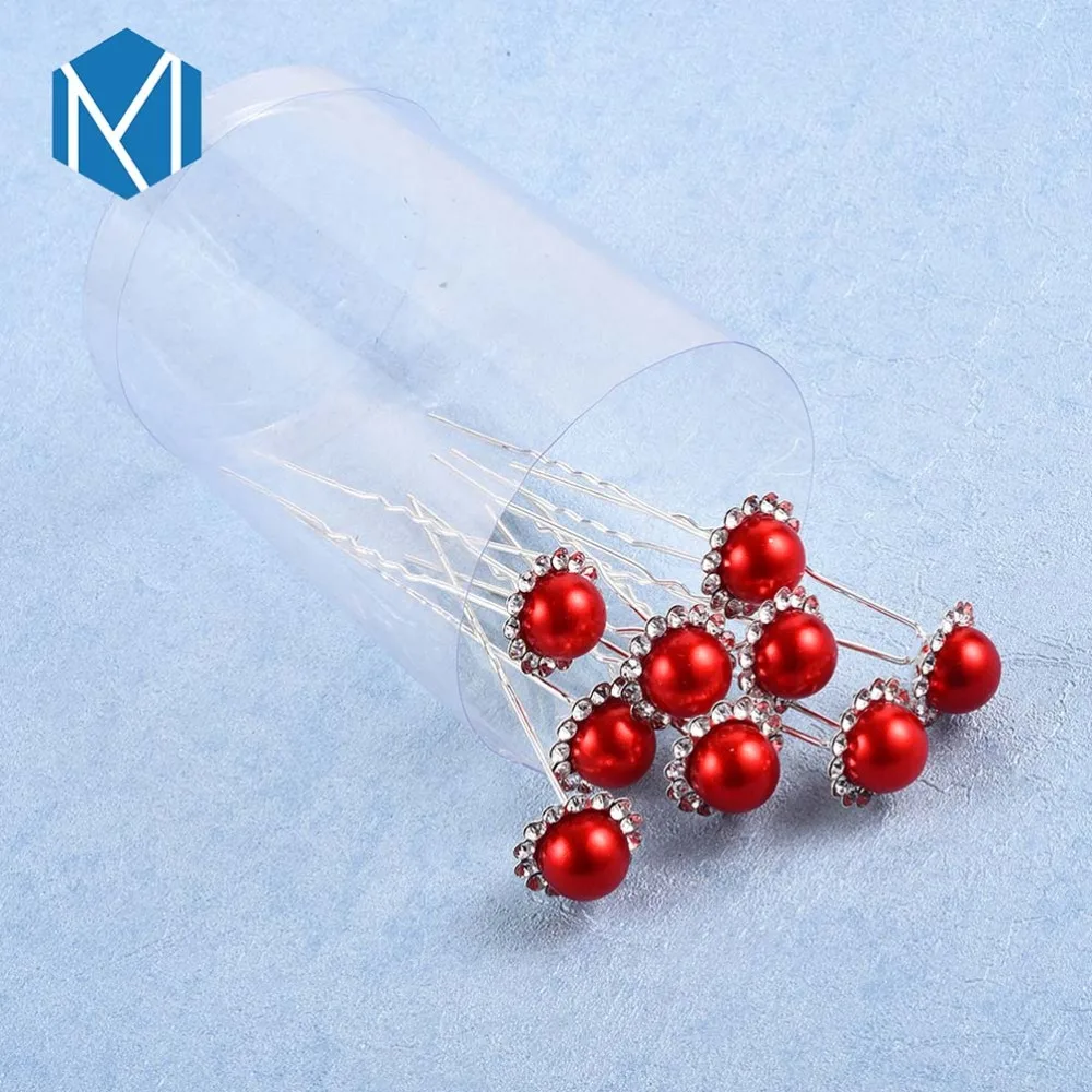 10 шт./компл. милые циркониевые звезды жемчуг свадебные заколки для волос женские