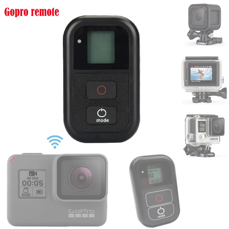 Новый Go pro 5 Управление Лер ЖК дисплей Wi Fi Smart Remote + RC кабель ремешок для Gopro HERO4
