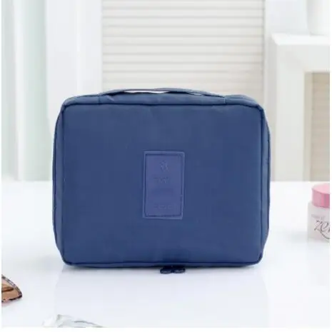 Deep Blue Косметичка на молнии для мужчин и женщин, косметичка, косметичка, красивый чехол, органайзер для макияжа, косметички, наборы, для хранения, для путешествий, моющаяся сумка - Цвет: Deep Blue