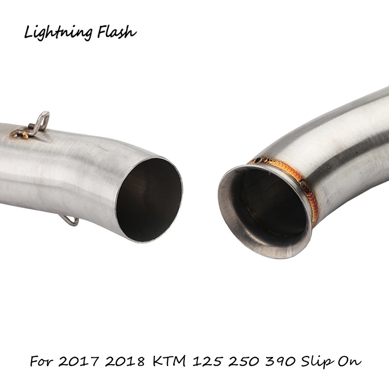 Для KTM 125 250 390 выхлопная труба без шнуровки Duke 125 250 390 RC390 мотоцикл 51 мм средняя труба хвост спасательный модифицированный