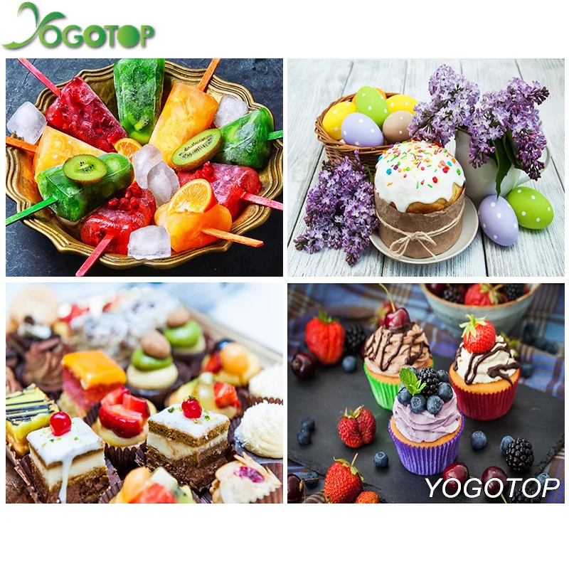 Алмазная живопись YOGOTOP сделай сам полноразмерная/круглая вышивка фруктовые