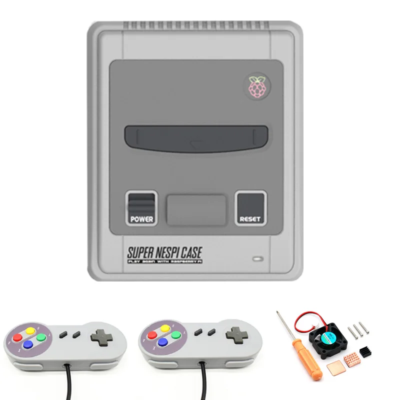 In Stock SUPERPI SNESPI Super NESPI Case Shutdown Functional POWER button Kit for Raspberry Pi 3 B+ 3/2B Demo Board Accessories |