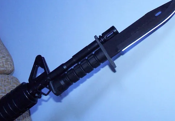 Американский армейский M9 Airsoft тактический бой пластик косплей модель нож для шоу Военная тренировка охота на Wargame черный цвет в продаже