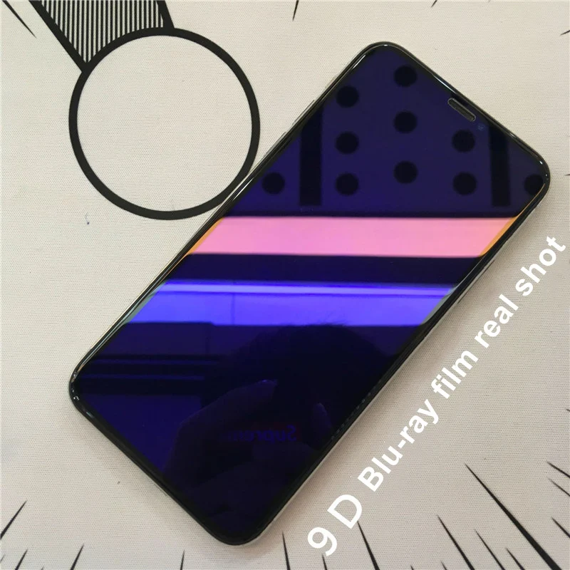 JOYCE 9D Закаленное стекло протектор экрана для iPhone 6s 7 8 Plus XR XS Max Blu Ray пленка i8plus