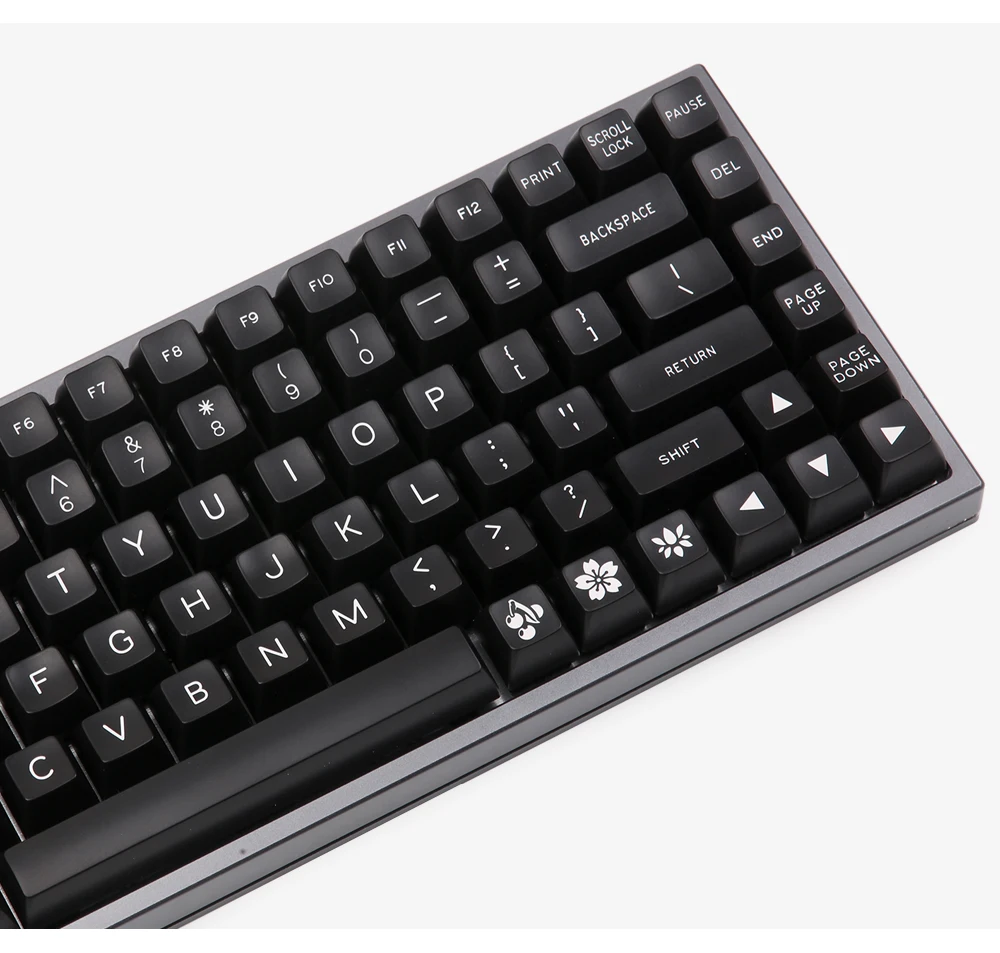 MAXKEY черный SA профиль брелки Doubleshot ABS 127 ключи для cherry mx механическая клавиатура fit KBD75