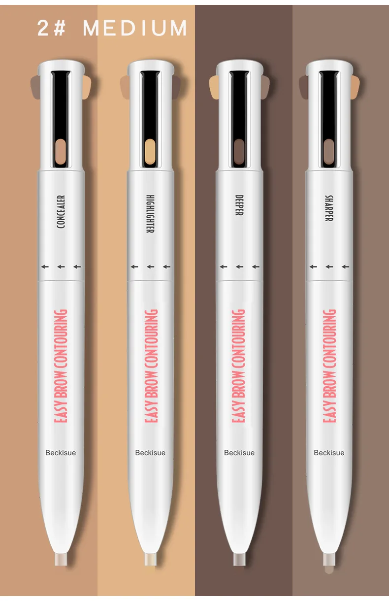 4 In1 Eyebrow Pencil Makeup Lasting Waterproof Drawing Eye Eyebrow Tattoo Pen Maquiagem Cosmetics for Eyebrows TSLM2
