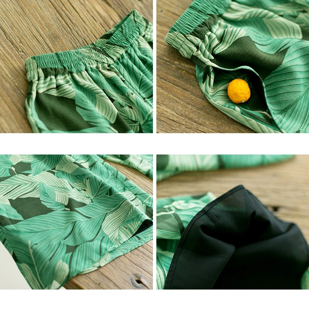 IRINAW623 женские шифоновые длинные широкие брюки с эластичной талией для пляжа лето