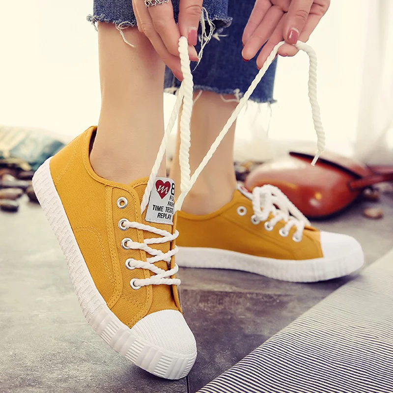 Кеды женские с вулканизированной подошвой повседневные холщовые кроссовки на