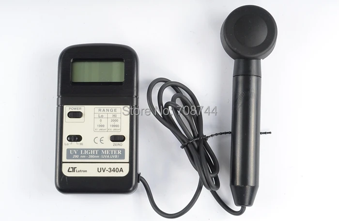 0 1999uw/cm2 2000 19990uW/cm2 290 390nm(UVA UVB) лутронный УФ светильник измеритель освещенности|light