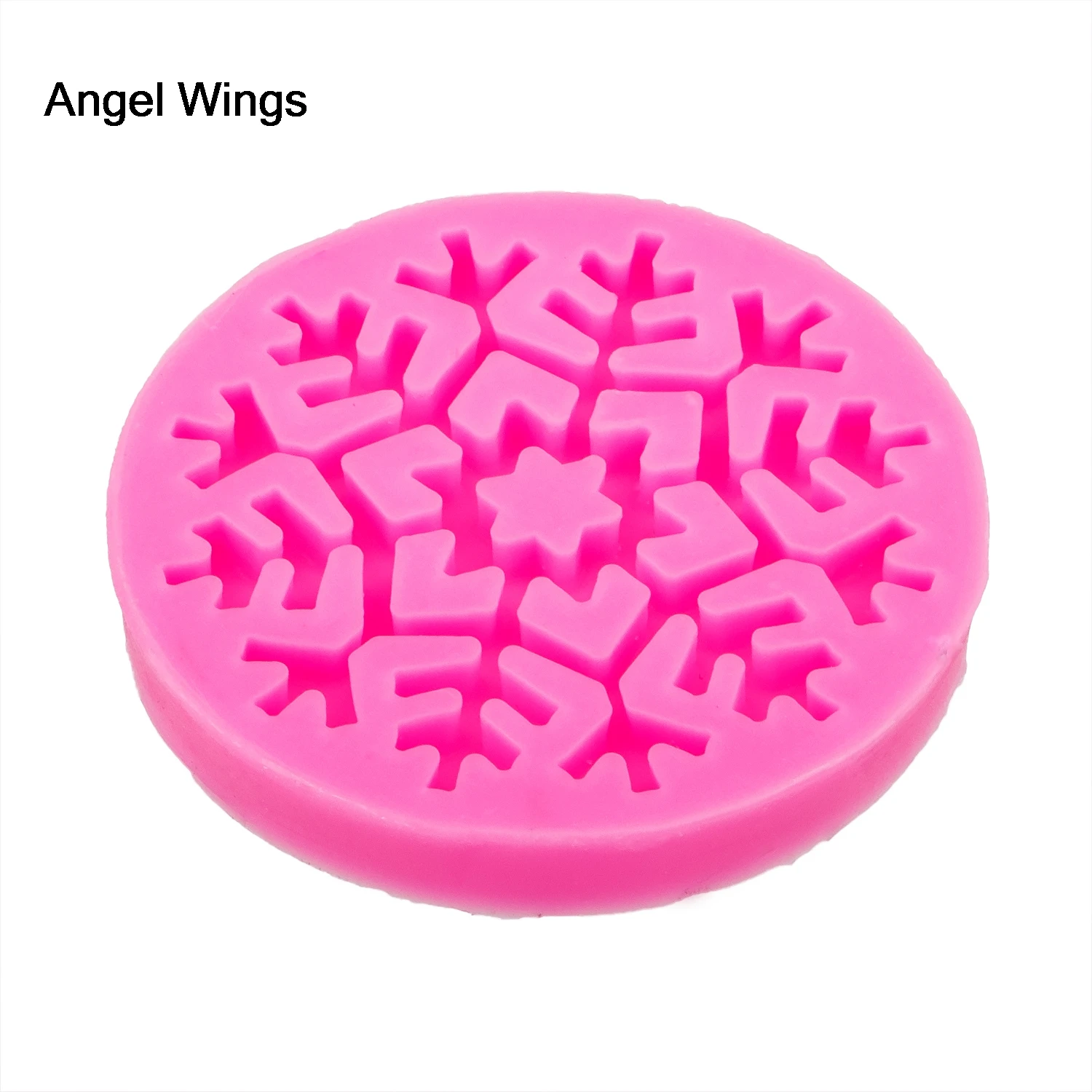 Крылья Ангела пищевой 3D помадка торт Силиконовая Форма Рождество Снежинка для