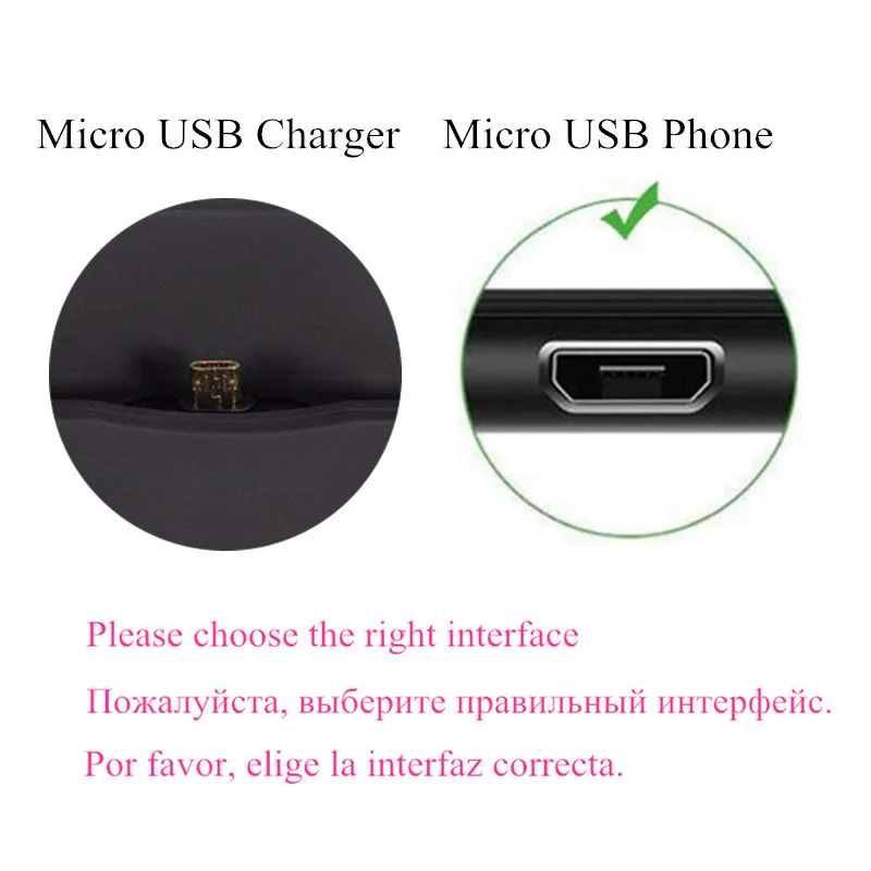 Micro USB Док-станция Micro Usb type C для huawei honor 8, 7, 9, 10 lite, p10, p8, p9 lite,, адаптер для быстрой зарядки и передачи данных - Тип штекера: Micro USB