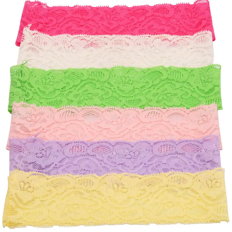Кружевная вязаная лента для волос 18 шт. эластичная с цветочным узором Мягкая
