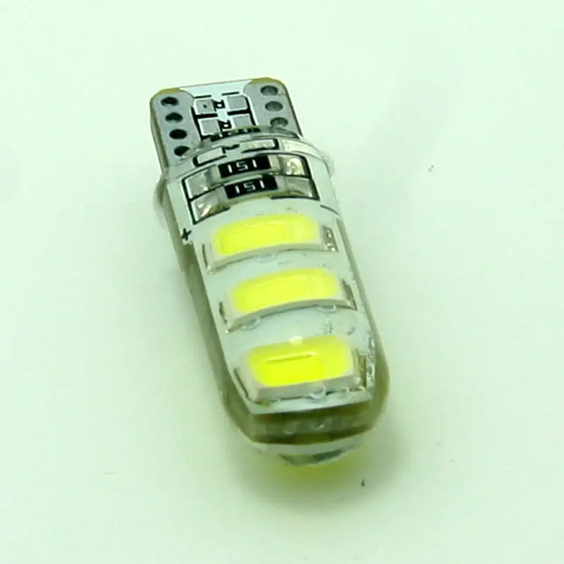 2018 автомобильный Стайлинг 2 шт./лот силиконовая супер яркая T10 5630 6SMD Светодиодная