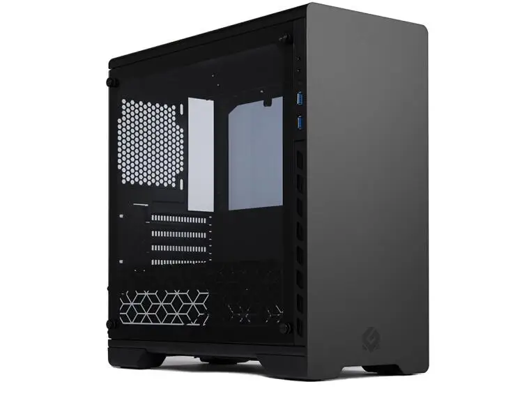 PHANTEKS MG(Metallicgear) 410 mATX чехол для компьютера(RGB светильник управления/Поддержка 240 водяного охлаждения - Цвет: Черный