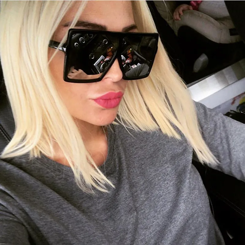 

Big Flat Frame Sunglasses Women Sexy Leopard Ladies Shades New Big Frame Sun Glasses Female UV400 Protection