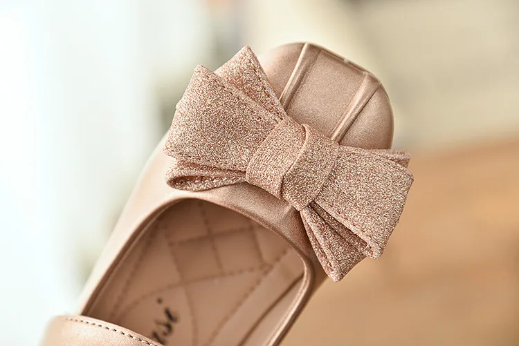Autumn New Kids Shoes Children leather Princess Shoes For Wedding Baby Girls Party Shoes 1-6 Year Old Golden Silver Black